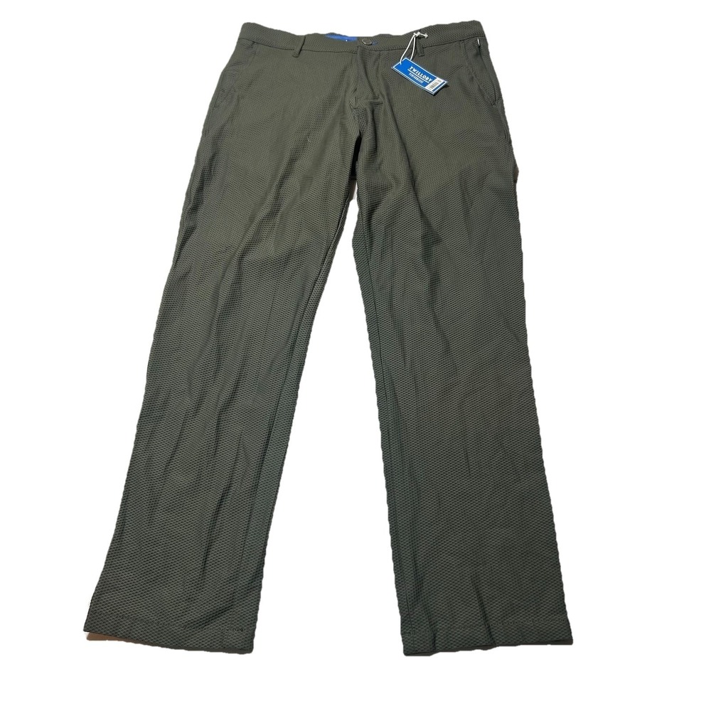 NEW Twillory Performance Pants Mens 34x32 Green Technical Fabric‎ Tailored Fit